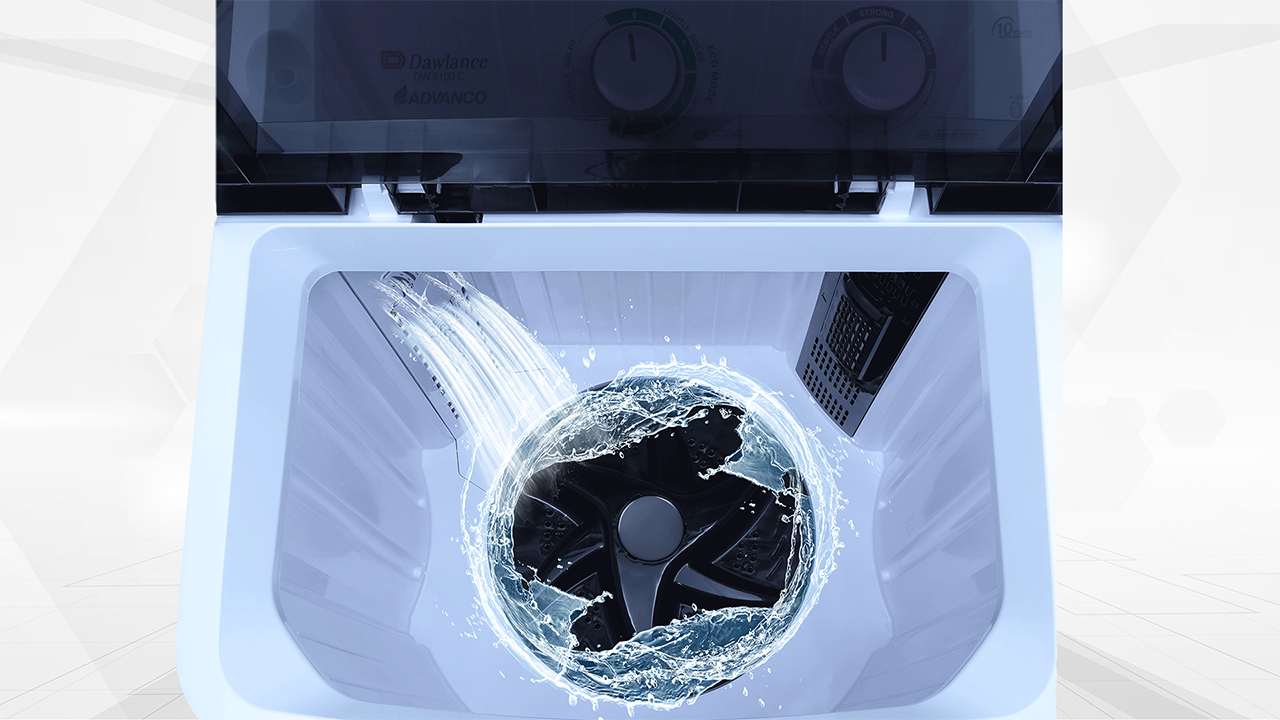 DW 6550 TWIN TUB WHITE LID WHITE - Image 2