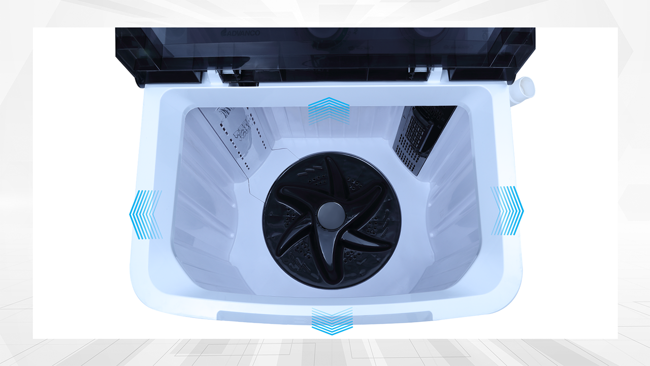 DW 6550 TWIN TUB WHITE LID WHITE - Image 4
